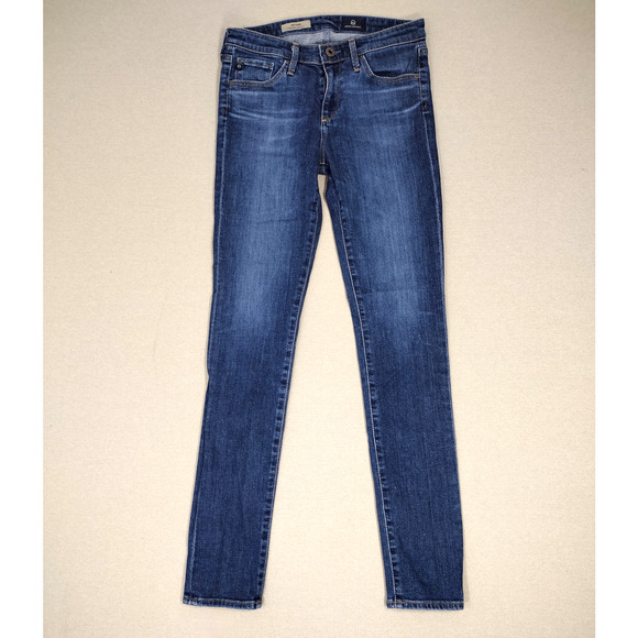 Adriano Goldschmied Jeans Women 26R The Prima Mid Rise Cigarette Medium Wash - Picture 1 of 13